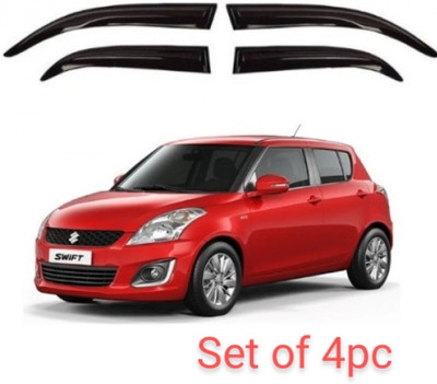 VKUNIVERSE For Non-convertibles Rear, Front Wind Deflector(Clear Maruti New Swift)