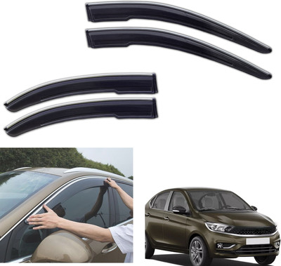 motobridge For Non-convertibles Front, Rear Wind Deflector(Tinted Tata Tigor)