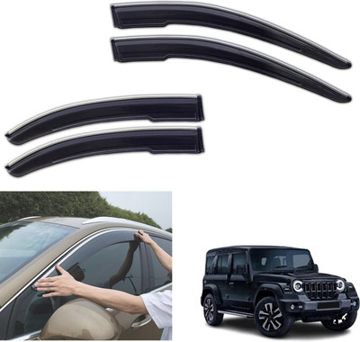 motobridge For Non-convertibles Front, Rear Wind Deflector(Tinted Mahindra NA)