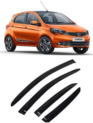 MOTOSHIELD For Non-convertibles Front, Rear Wind Deflector(Tinted Tata Tiago)