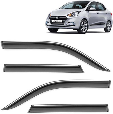 Kingsway For Non-convertibles Front, Rear Wind Deflector(Tinted HYUNDAI Xcent)