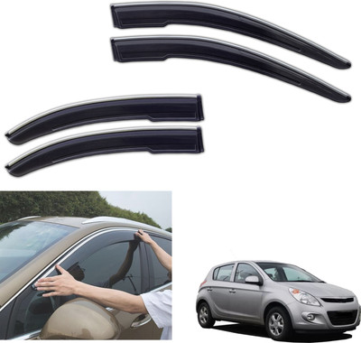 motobridge For Non-convertibles Front, Rear Wind Deflector(Tinted Hyundai i20)