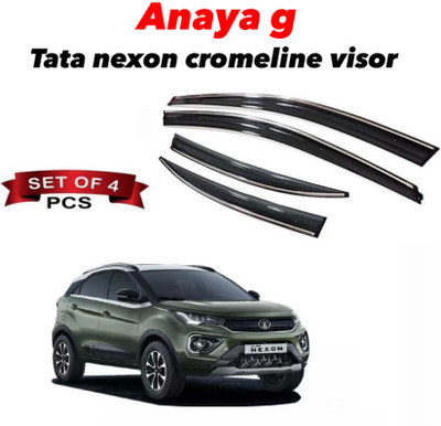 ANAYA G For Convertibles Rear, Front Wind Deflector(Tinted Tata Nexon)