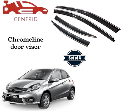 GENFRID For Non-convertibles Rear Wind Deflector(Tinted Honda Brio)