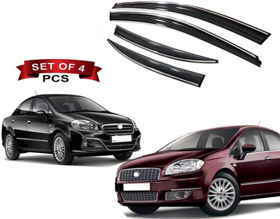 motobridge For Front, Rear Wind Deflector(Tinted Fiat Linea)