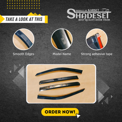 SHADESET For Convertibles Front, Rear Wind Deflector(Tinted HYUNDAI Santro Xing, Santro, Santro Xing GLS)