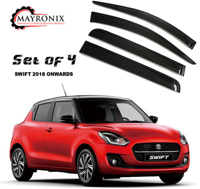 Mayronix For Non-convertibles Front, Rear Wind Deflector(Tinted Maruti Swift AMT VDI)