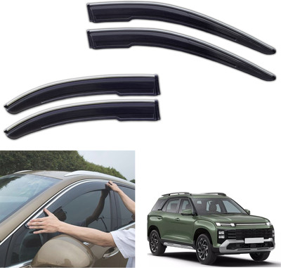 motobridge For Non-convertibles Front, Rear Wind Deflector(Tinted Hyundai Alcazar)