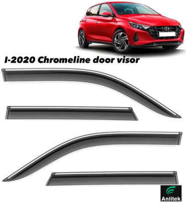 ANiiTEK For Non-convertibles Rear, Front Wind Deflector(Tinted HYUNDAI i20)