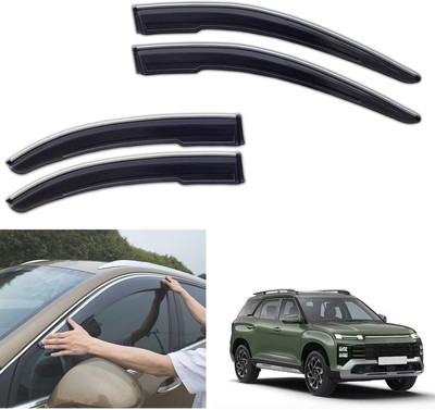 motobridge For Non-convertibles Front, Rear Wind Deflector(Tinted Hyundai Alcazar)