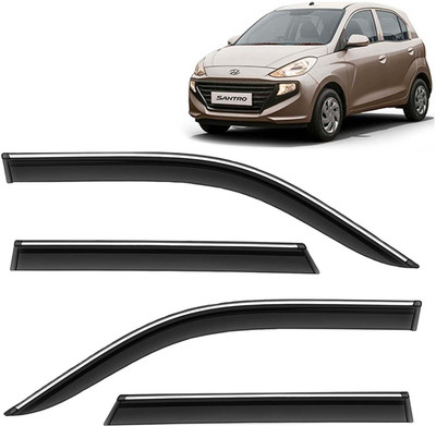 Kingsway For Non-convertibles Front, Rear Wind Deflector(Tinted HYUNDAI Santro)