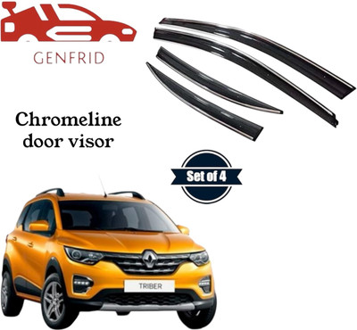GENFRID For Non-convertibles Front Wind Deflector(Tinted Renault Triber RXE)