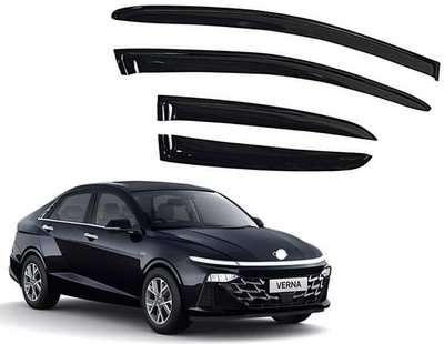 Kunj Autotech For Convertibles Front, Rear Wind Deflector(Tinted Hyundai Verna)