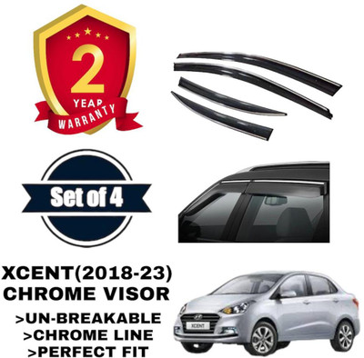 VIZOLT For Non-convertibles Front Wind Deflector(Tinted Hyundai Xcent)