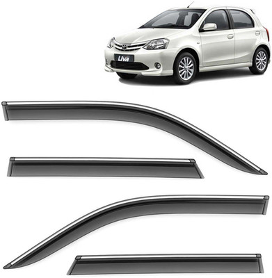 Kingsway For Non-convertibles Front, Rear Wind Deflector(Tinted Toyota Etios Liva)