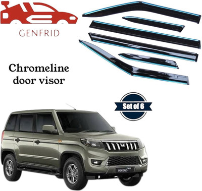 GENFRID For Non-convertibles Front, Rear Wind Deflector(Tinted MAHINDRA Bolero Neo)