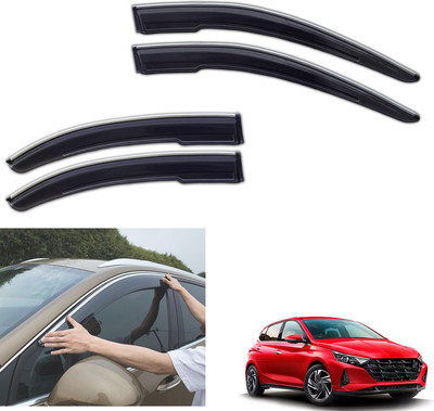 motobridge For Non-convertibles Front, Rear Wind Deflector(Tinted Hyundai i20 Nsplit)
