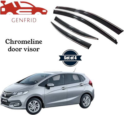 GENFRID For Non-convertibles Rear, Front Wind Deflector(Tinted Honda Jazz)