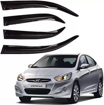 ANiiTEK For Non-convertibles Front, Rear Wind Deflector(Tinted HYUNDAI Verna)