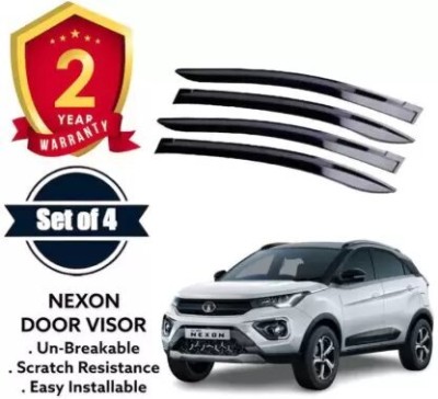 ANiiTEK For Non-convertibles Front, Rear Wind Deflector(Clear Tata Nexon)