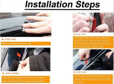 GENFRID For Non-convertibles Front, Rear Wind Deflector(Tinted Maruti Zen Estilo)