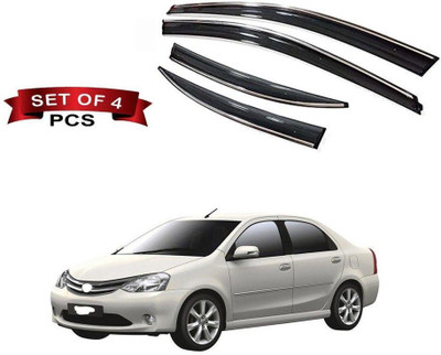 motobridge For Convertibles Front, Rear Wind Deflector(Tinted Toyota Etios)