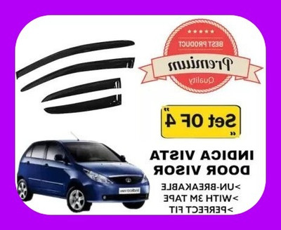 ANiiTEK For Non-convertibles Front, Rear Wind Deflector(Tinted Tata Indica Vista)