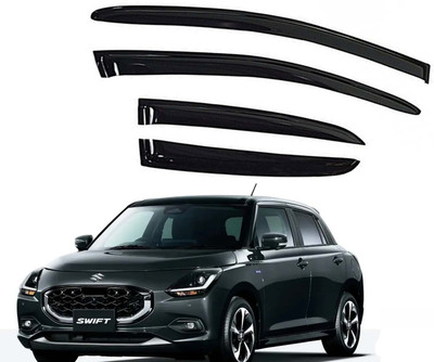 Kunj Autotech For Non-convertibles Front, Rear Wind Deflector(Tinted Maruti New Swift)