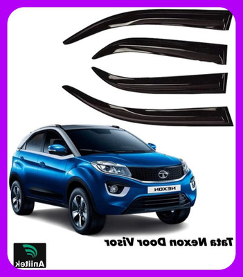 ANiiTEK For Rear, Front Wind Deflector(Tinted Tata Nexon)