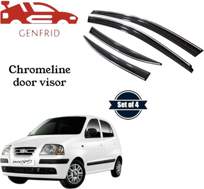 GENFRID For Non-convertibles Front Wind Deflector(Tinted HYUNDAI Santro Xing 1.1L)