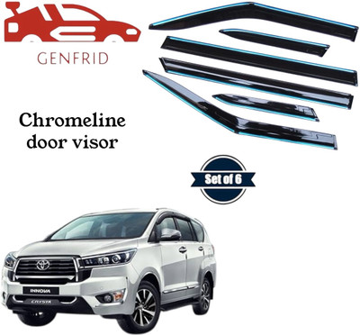 GENFRID For Non-convertibles Rear Wind Deflector(Tinted Toyota Innova Crysta)