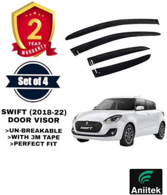 ANiiTEK For Rear, Front Wind Deflector(Tinted Maruti Swift)