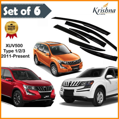 motobridge For Non-convertibles Front, Rear Wind Deflector(Tinted MAHINDRA XUV 500)