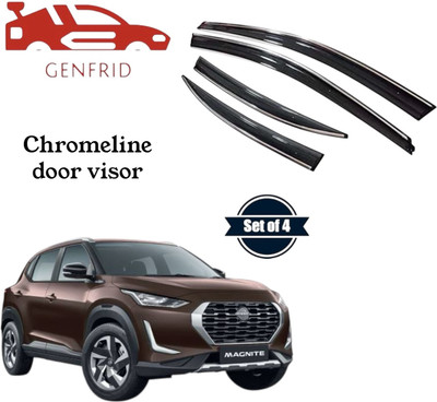 GENFRID For Non-convertibles Rear, Front Wind Deflector(Tinted Nissan Magnite)