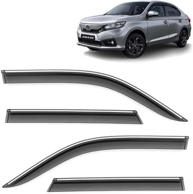 Kingsway For Non-convertibles Front, Rear Wind Deflector(Tinted Honda Amaze)