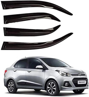 Nidhi Autotech For Non-convertibles Front, Rear Wind Deflector(Tinted HYUNDAI Xcent)