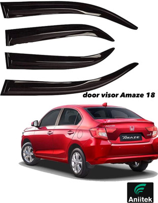 ANiiTEK For Non-convertibles Rear, Front Wind Deflector(Tinted Honda Amaze)