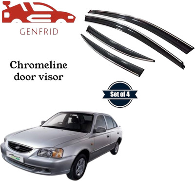 GENFRID For Non-convertibles Front Wind Deflector(Tinted Maruti Accent)