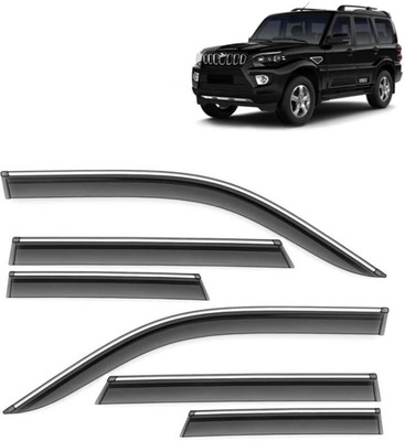 motobridge For Non-convertibles Rear, Front Wind Deflector(Tinted MAHINDRA Mahindra)