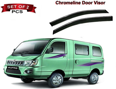 motobridge For Front, Rear Wind Deflector(Tinted Mahindra Supro LX 8 Str)