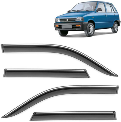 Kingsway For Non-convertibles Front, Rear Wind Deflector(Tinted Maruti 800)