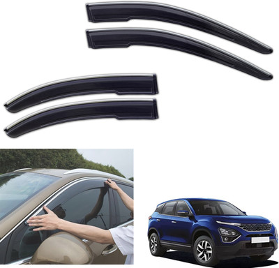 PEEPS STORE For Non-convertibles Front, Rear Wind Deflector(Tinted Tata Harrier XE)