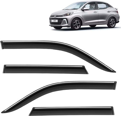 Kingsway For Non-convertibles Front, Rear Wind Deflector(Tinted HYUNDAI Aura E Petrol)