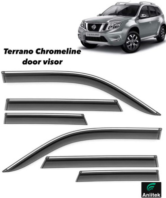ANiiTEK For Non-convertibles Rear, Front Wind Deflector(Tinted Renault Terrano XV 110 PS)