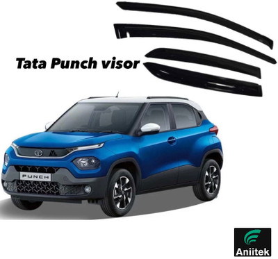 ANiiTEK For Non-convertibles Rear, Front Wind Deflector(Tinted Tata Punto)