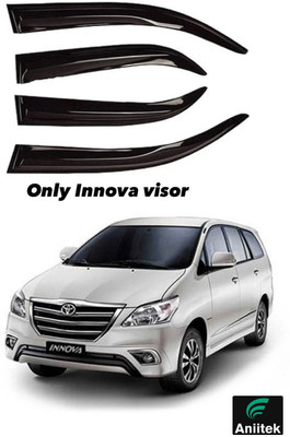 ANiiTEK For Non-convertibles Rear, Front Wind Deflector(Tinted Toyota Innova)