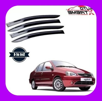 ANiiTEK For Non-convertibles Front, Rear Wind Deflector(Tinted Tata Indigo)