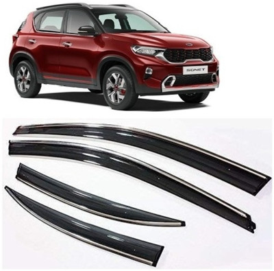 MOTOSHIELD For Non-convertibles Front Wind Deflector(Tinted Kia Sonet)