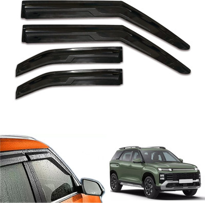 motobridge For Non-convertibles Front, Rear Wind Deflector(Tinted Hyundai Alcazar)