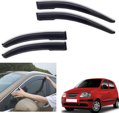 PEEPS STORE For Non-convertibles Front, Rear Wind Deflector(Tinted Hyundai Santro Xing)